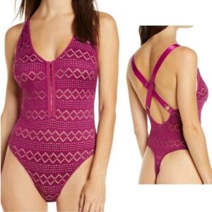 Free People Thank You Never Strappy Bodysuit Size Medium